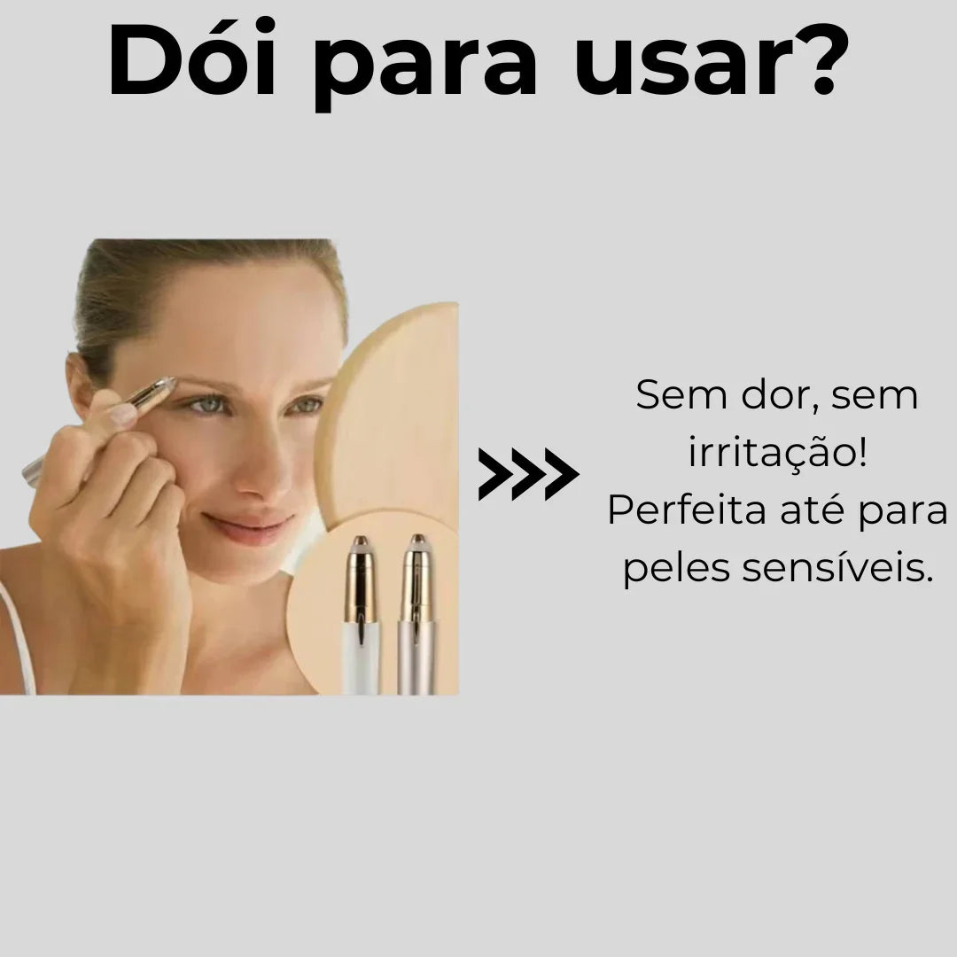 CANETA DEPILADORA ELÉTRICA + CARREGADOR USB - SUZUNE - Suzune