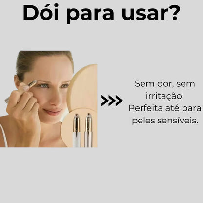 CANETA DEPILADORA ELÉTRICA + CARREGADOR USB - SUZUNE - Suzune