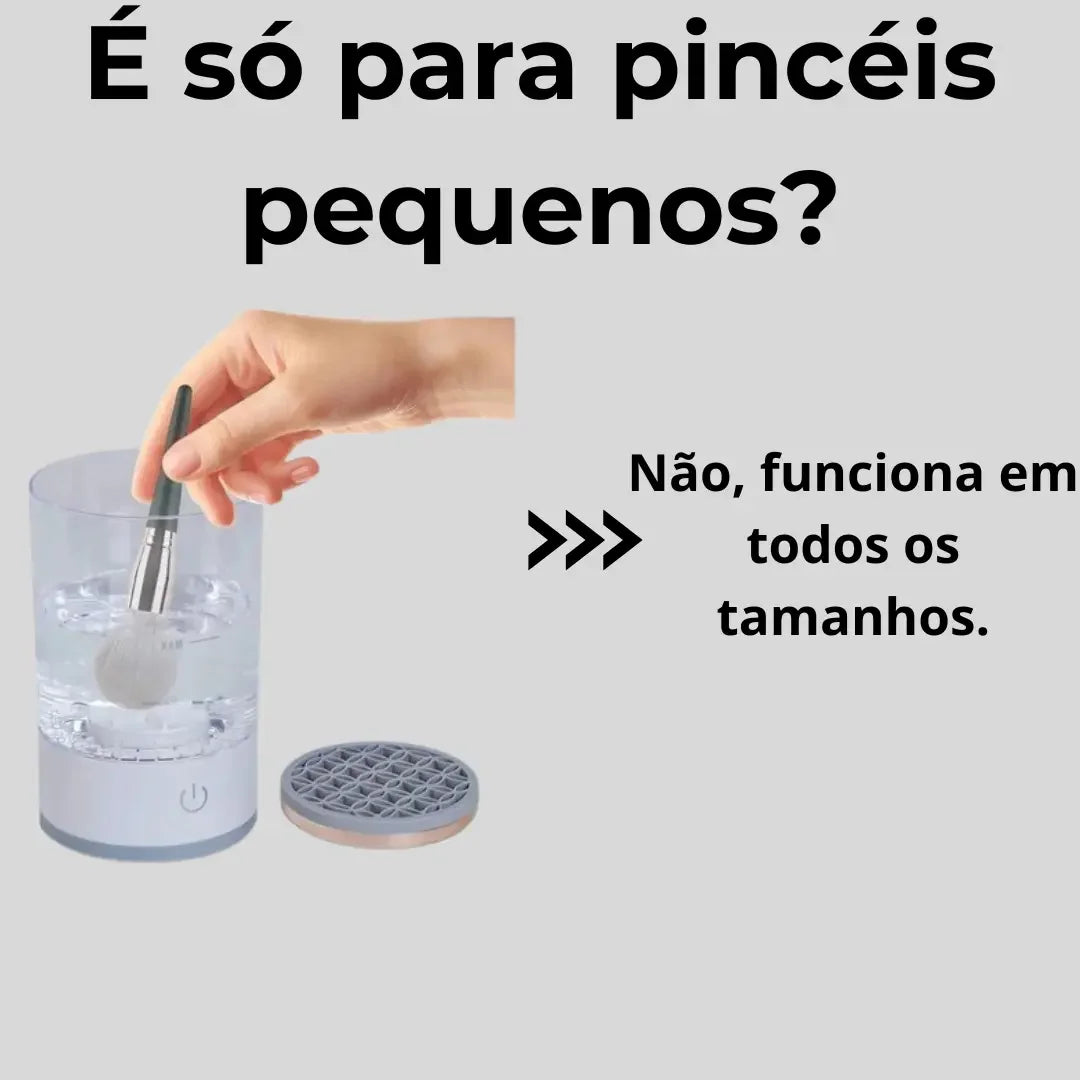 LIMPADOR DE PINCÉIS DE MAQUIAGEM ELÉTRICO + BRINDE EXCLUSIVO - SUZUNE - Suzune
