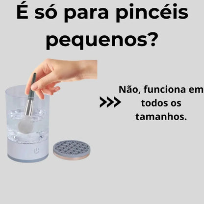 LIMPADOR DE PINCÉIS DE MAQUIAGEM ELÉTRICO + BRINDE EXCLUSIVO - SUZUNE - Suzune