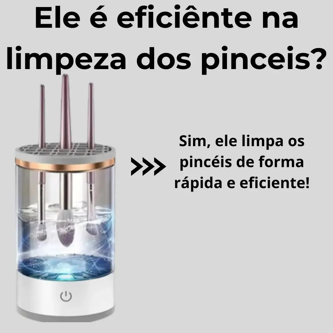 LIMPADOR DE PINCÉIS DE MAQUIAGEM ELÉTRICO + BRINDE EXCLUSIVO - SUZUNE - Suzune